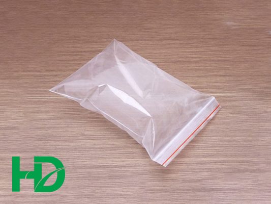 túi zipper chỉ đỏ